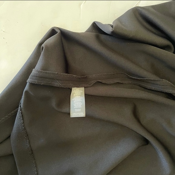 Black Embellished Rhinestone One Shoulder Calvin Klein Sheath Dress - Picture 7 of 7